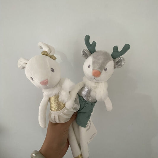 Sold out ~ clear ballet rabbit elk doll to sleep baby birthday present Nordic fresh girl toy