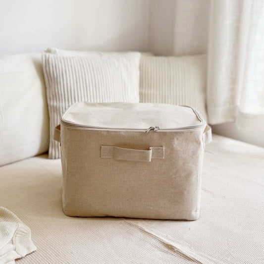 Simple Japanese storage box, clothes organizer box, quilt storage box, home dormitory, seasonal wardrobe, fabric storage basket