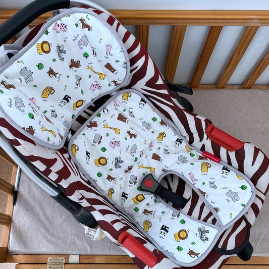 Tail single stroller mat, baby stroller mat, summer child safety seat, ventilated cushion, baby dining chair, cushion slightly flawed
