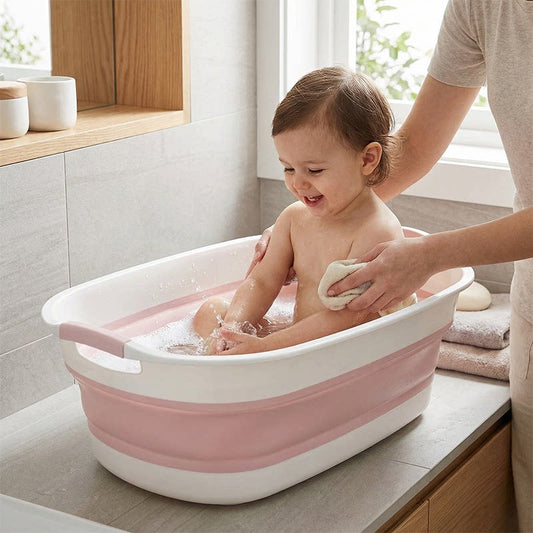 Baby bathtub bathtub children's bathtub baby bathtub large folding bathtub extra large thick for home use