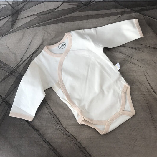Baby jumpsuit spring and autumn baby triangle clothing belly protection romper cotton long-sleeved thin romper newborn bag fart clothing