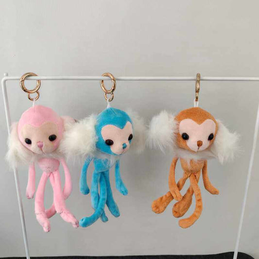 Blind box cartoon animation power bank special-shaped big-eyed monkey plush doll student portable electric treasure school bag pendant