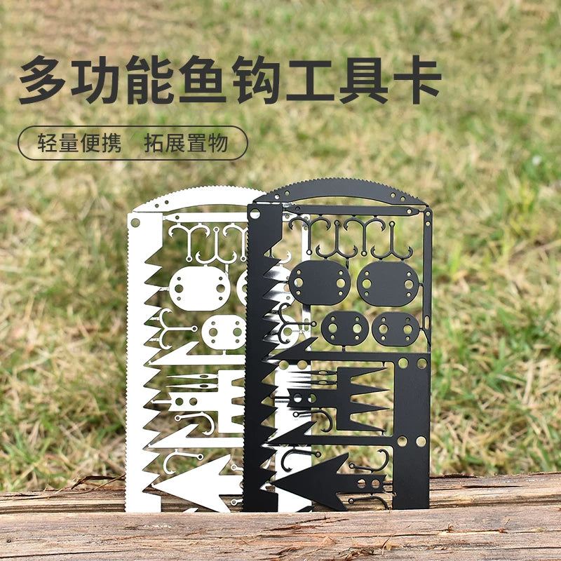 Multifunctional Survival Tools Fishing Gear Fish Hook Card Special Price Clearance Stainless Steel EDC Outdoor Survival Emergency Camping