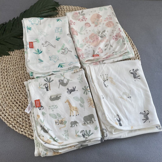 Foreign trade newborn single-layer pure cotton wrapped cloth baby hug quilt single wrapped towel baby swaddling towel four seasons thin section