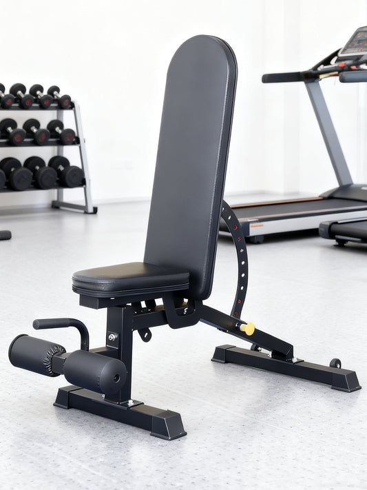 Dumbbell stool commercial fitness chair home multi-functional sit-up auxiliary equipment flying bird right-angle flat bench press stool