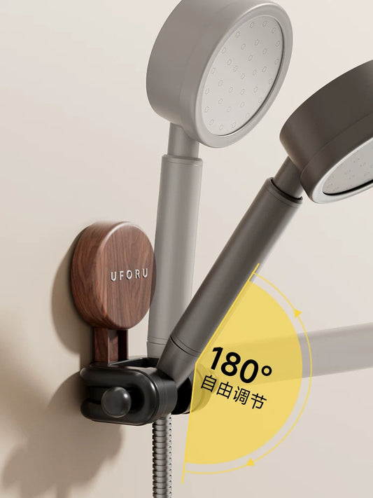 Bathroom suction cup free punching plastic wood shower stand home removable shower head fixing artifact hook Y
