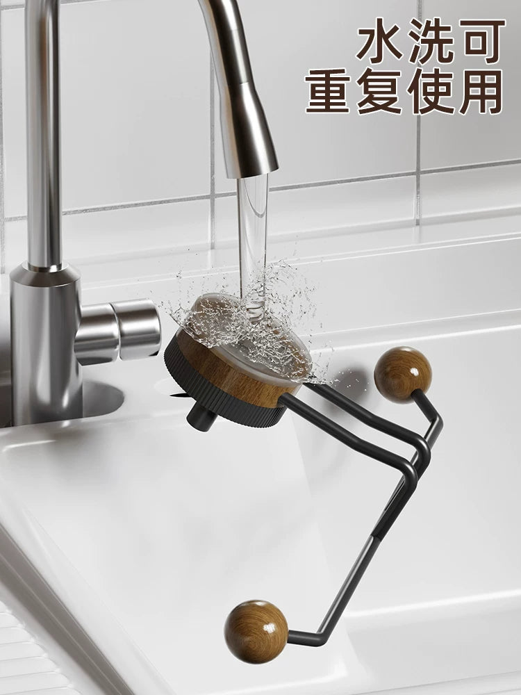 Suction cup type towel rack punching free toilet bathroom single pole storage shelf high-end storage rack hanging rod Y