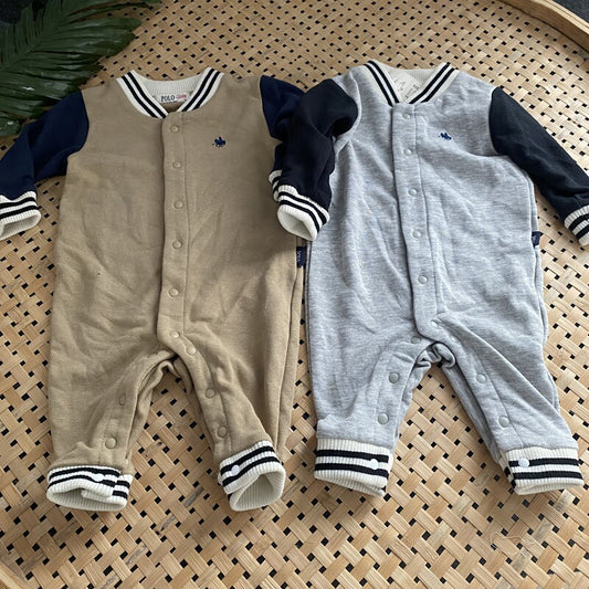 Sports style day single PL hat shirt baby long sleeve one-piece hat baby 35 cotton crawling suit nightdress dual-purpose crawling suit 70