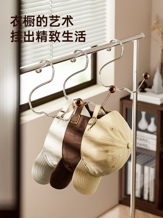 Hat storage artifact dormitory wardrobe hanging peak, baseball cap, suspender, multi-functional household hanging hat display shelf