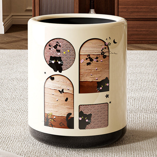 Second-hand trash can home living room light luxury high-end 2026 new large office bedroom toilet high value