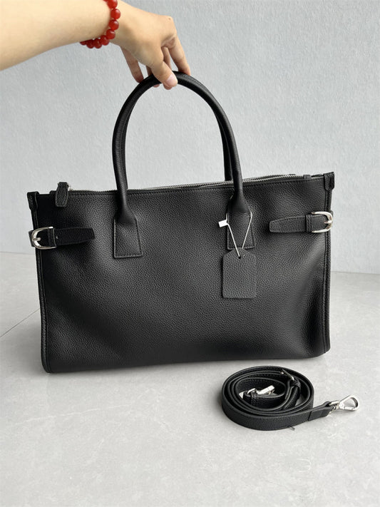 Foreign trade counter new first layer cowhide tote bag, leather large-capacity fashion and versatile Korean version of the crossbody women's bag