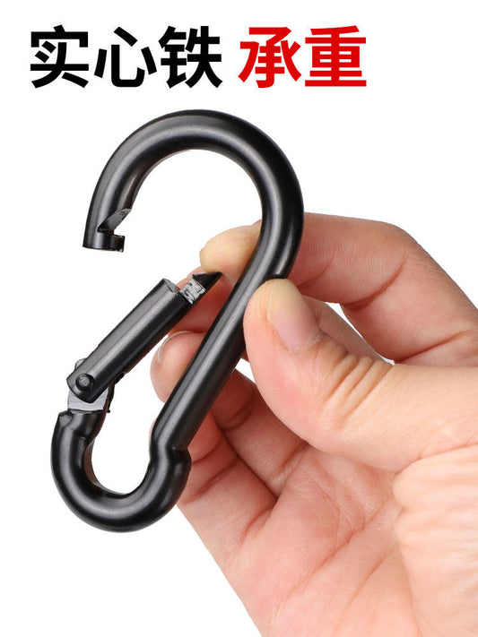 No. 4-5-6-8 Multifunctional Outdoor Carabiner Iron Buckle Key ChainLoad-Bearing Hook Backpack Outer Hook Connecting Ring