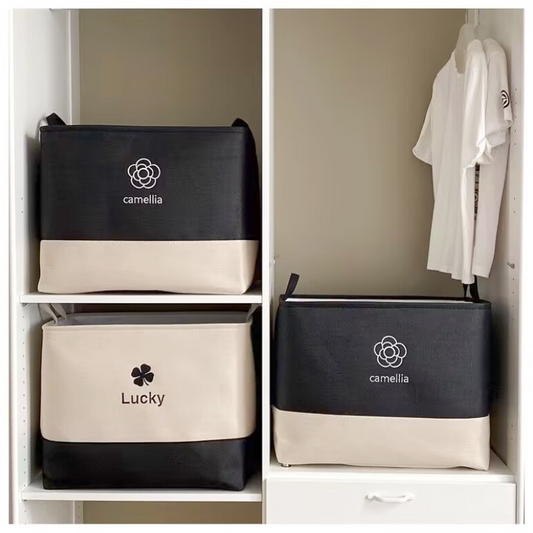 Special clear thickened fabric storage box, clothes organizer box, quilt storage box, household seasonal wardrobe, clothing storage basket
