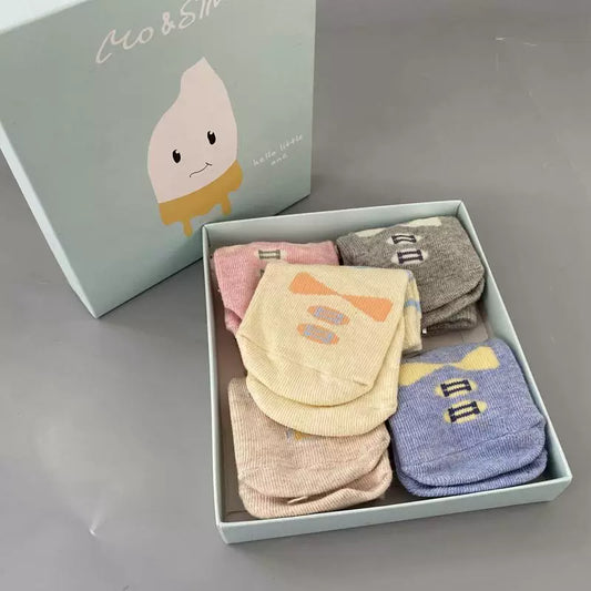 Baby floor socks, toddler socks, baby non-slip baby socks, spring and autumn and winter socks and socks 5 pairs of clearance and non-refundable