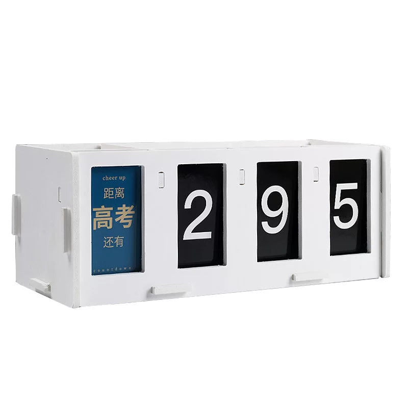 Office creative assembly desktop calendar pen holder student desk calendar multi-functional vertical diagonal stationery storage box simple and high-value ins style schedule planning office desktop stationery storage box
