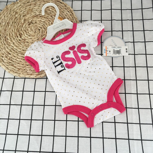 European and American original single light luxury koalakids baby girl baby long sleeve crawling suit sequin sister model 0-24M