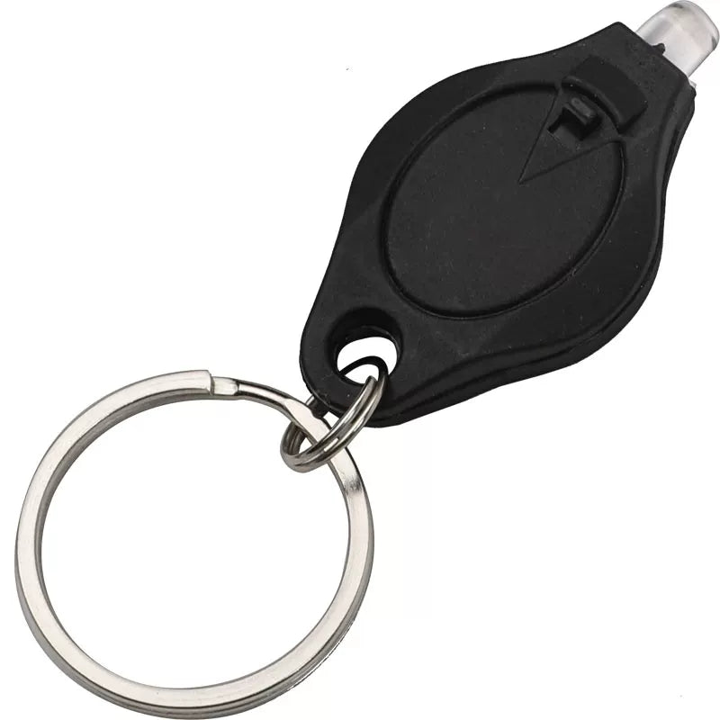 Mini small flashlight keychain night emergency glowing hook