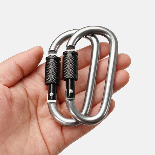 No. 8 aluminum alloy carabiner quick hook backpack hook key chain metal multi-purpose tent canopy hook