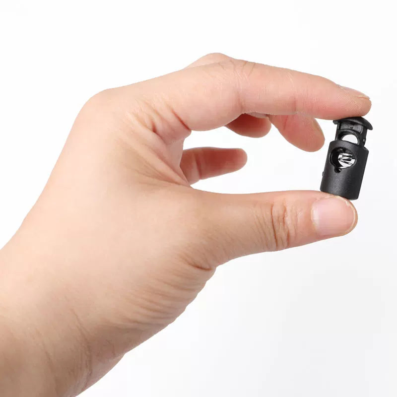 Umbrella rope single-hole adjuster, outdoor spring buckle, sweatshirt, hat, trouser hem, drawstring adjuster, pig nose buckle