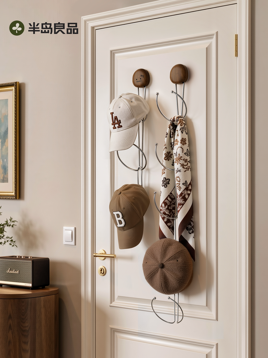 Hat storage rack behind wardrobe door free baseball ducktongue bucket hat shelf storage artifact does not deform