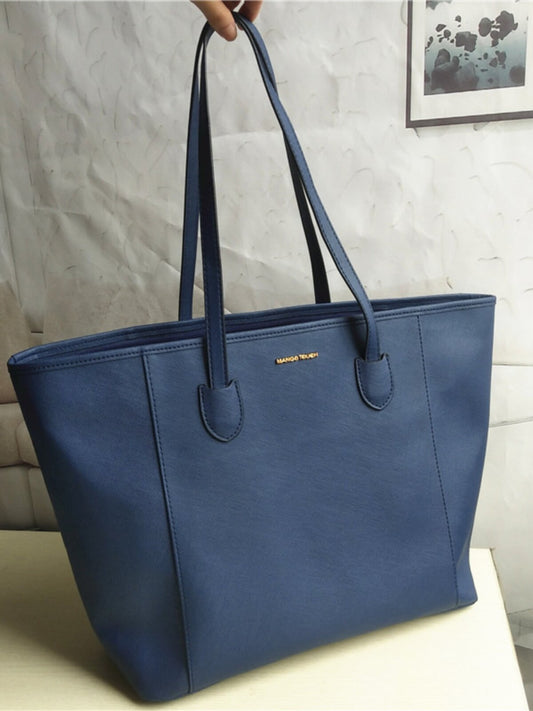 Large capacity shoulder bag, women's large bag, simple atmosphere, tote bag, export tail goods, ladies zipper, computer handbag