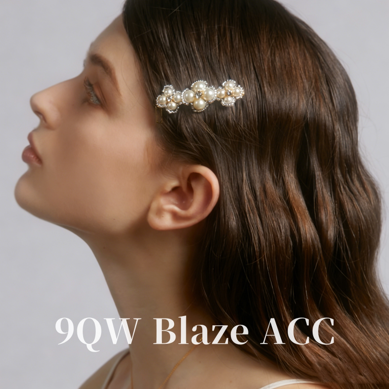 French vintage daughter pearl flower hairpin hand-woven side clip high-end broken hair bangs clip clip