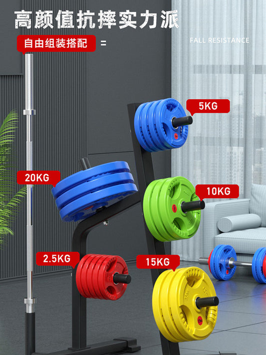 Barbell Sheet, Large Hole Gym Rubber, Household Weightlifting, Three-hole Hand Grab Piece, Large Hole Piece, Commercial Dumbbell, Olympic Bar, Olympic Piece