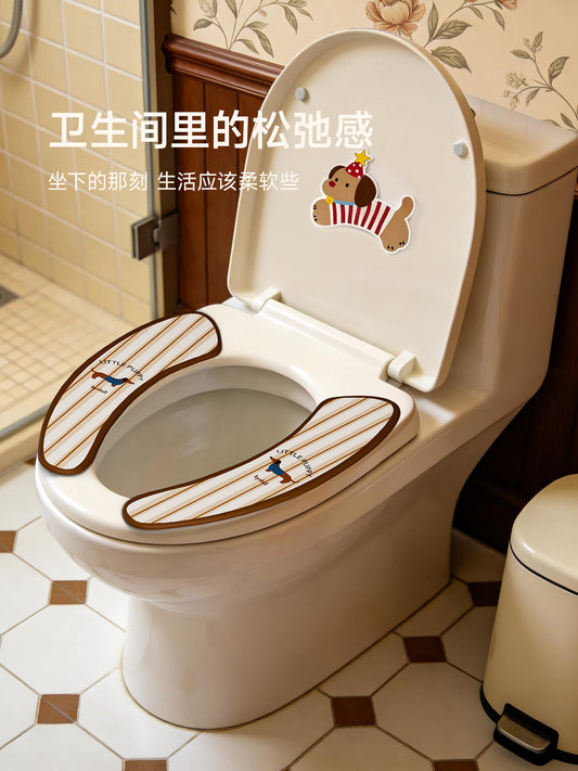 Toilet seat sticker antibacterial mat All Seasons universal household summer sticker thin toilet mat toilet seat cushion