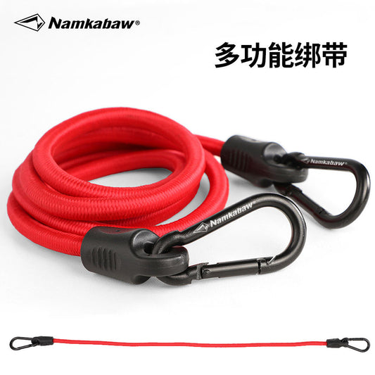 Tent hook, windproof accessories, tarpaulin, canopy, fixed bungee rope, luggage rope, double hook bundling, elastic rope, packing strap