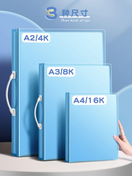 A3 A2 8K 4K Children's Picture Book Storage Book, Picture Clip Painting Collection Collection 8 Open Painting Collection, Art Materials, Drawing Paper Folder, Bag for Paintings, A4 Certificate Book, Sketch Preservation