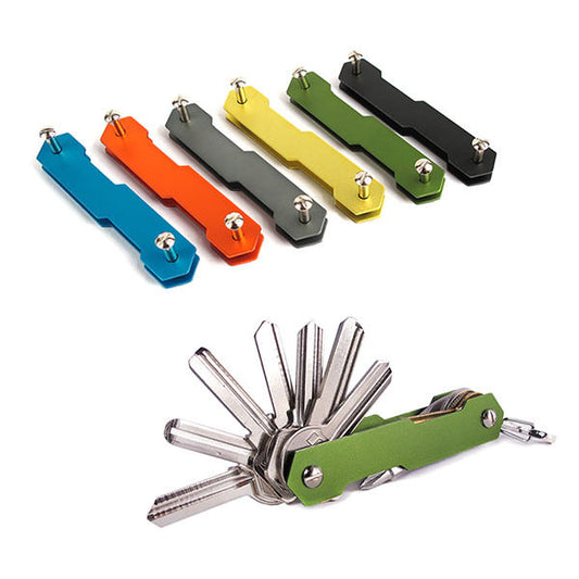 Special Price Aluminum Alloy Key Holder Multifunctional Key Hook Buckle Outdoor Camping Gear Portable Folding Key Storage