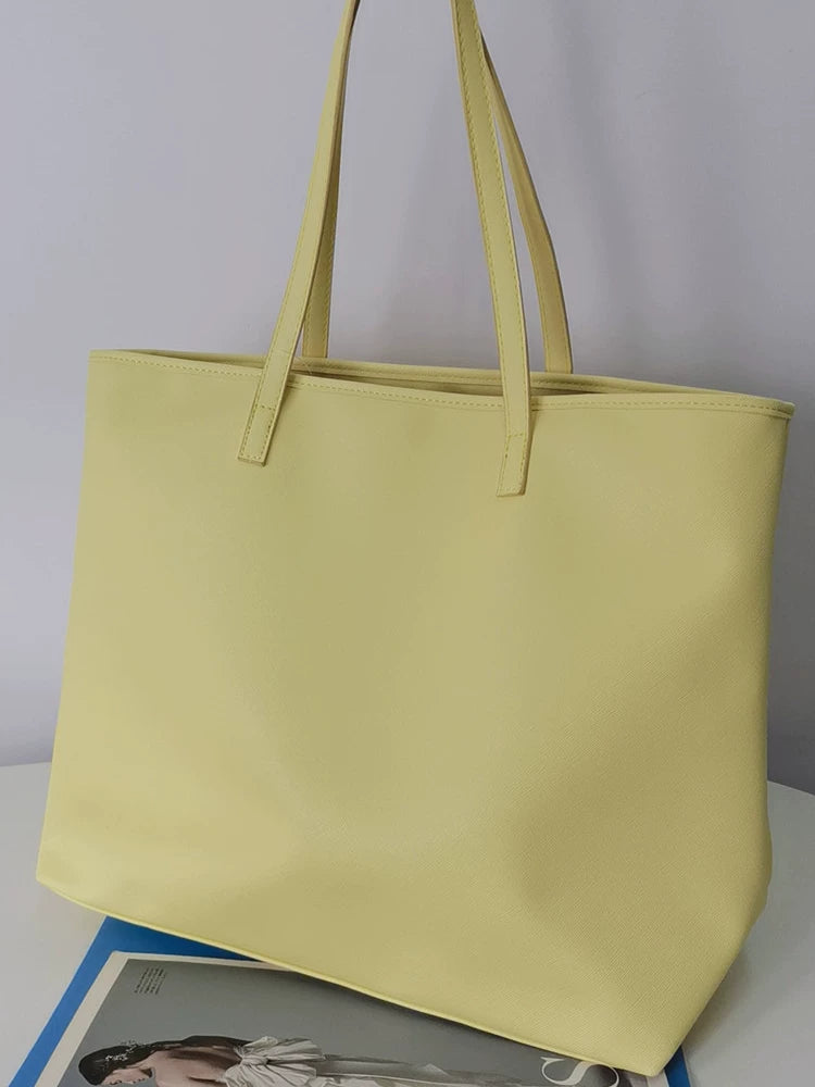 The tote bag can put 14 inch computer women's commuter bag, women's large-capacity shoulder bag, foreign trade export, tail goods clearance, women's bag