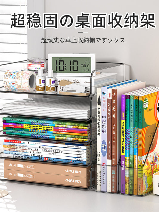 Student desk storage shelf office document shelf desktop storage homework textbook desktop bookshelf
