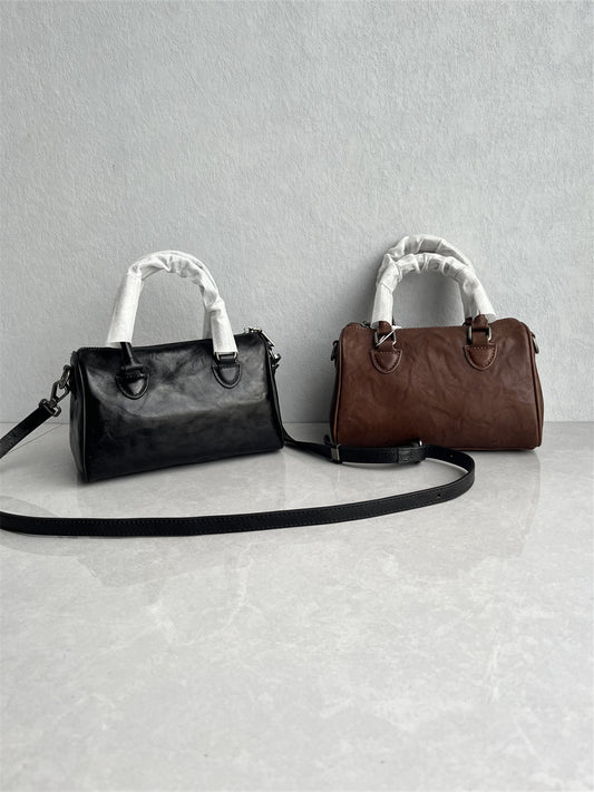Export foreign trade orders high-quality top-layer plant-tanned cowhide handbags fashionable and versatile high-end one-shoulder crossbody women