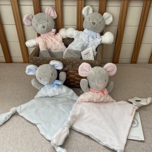 Bean Fluffy Little Mouse Hand Doll Multifunctional 0+ can bite, coax sleep, soothe parent-child interactive toys, and tell stories
