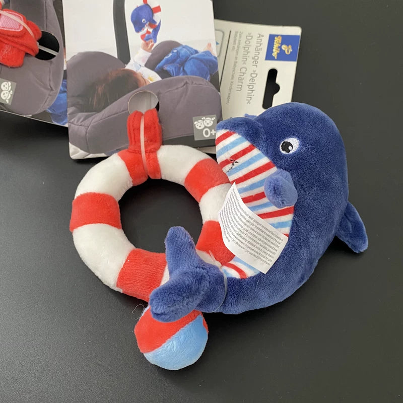 Exclusive baby dolphin swimming ring bed bell stroller pendant baby car seat rattle car car car ring paper comfort