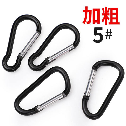 No. 5 D-shaped bold gourd-shaped carabiner keychain, hook backpack, outer hook, connecting ring, metal snap buckle