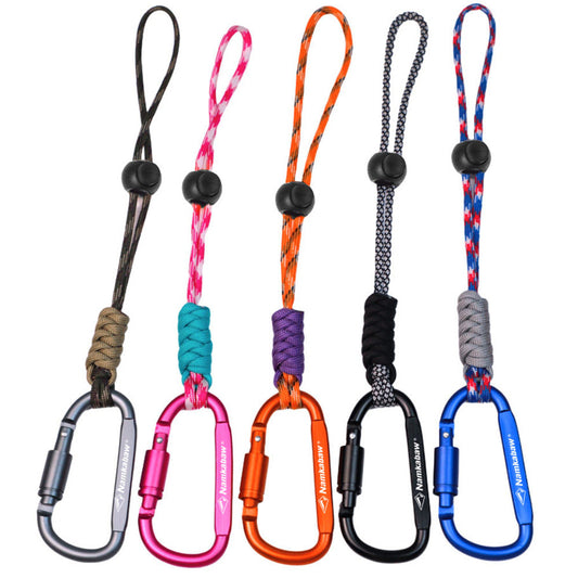 Namkabaw Outdoor Carabiner Multifunctional Keychain Woven Rope Chain Large Carabiner