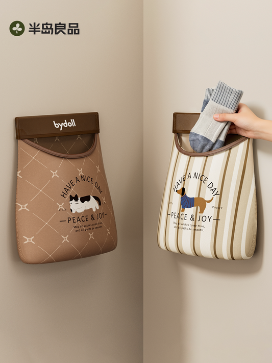 Peninsula Liangpin socks storage hanging bag, underwear underwear mesh pocket wardrobe storage artifact dormitory door back wall hanging bag