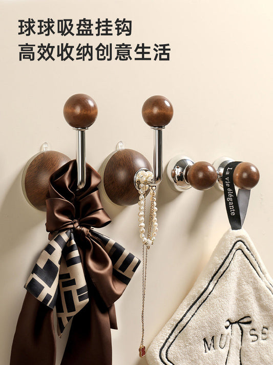 Peninsula BESCO vacuum suction cup hook punching-free door back hanging clothes hook non-marking bathroom entrance strong load-bearing adhesive hook