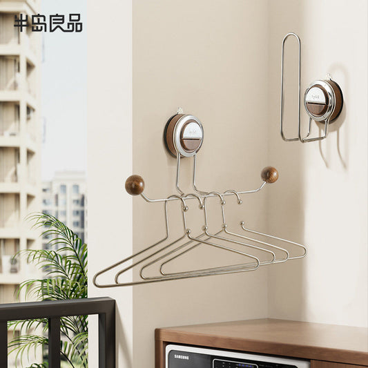 Suction cup hanger storage artifact household balcony multi-functional telescopic non-perforated non-marking hanging hanger wall hanging