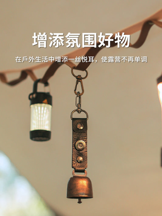 Outdoor avoidance, bear bells, camping atmosphere, retro wind chimes, pendants, magnetic buckles, hiking reminder bells, pet ornaments, bells
