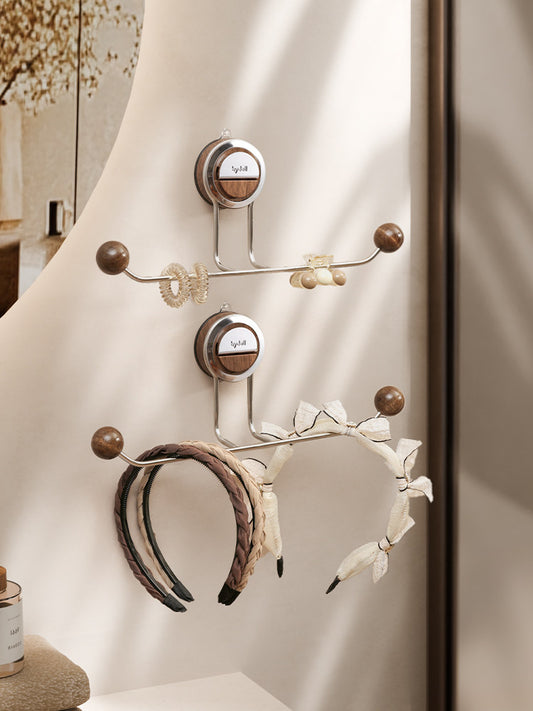 Suction cup storage rack, bathroom punching-free wall hanging, bathroom sink scrunchie, jewelry face wash headband storage hook