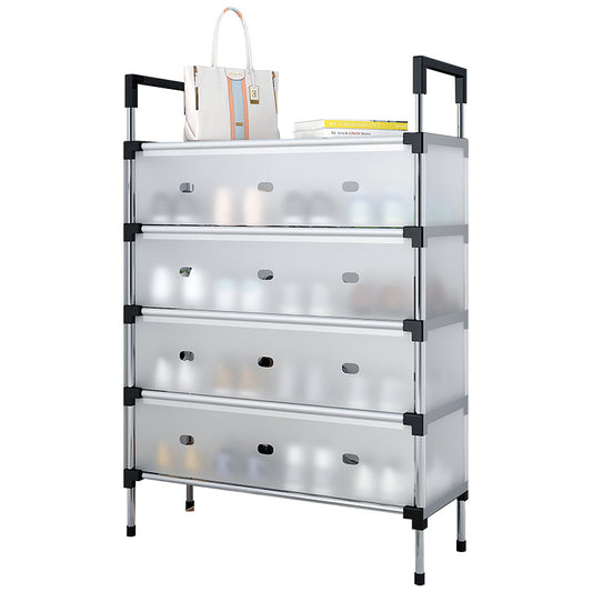Shoe rack multi-layer dustproof simple storage artifact door dormitory occupies a small shoe cabinet multi-functional space-saving for home use
