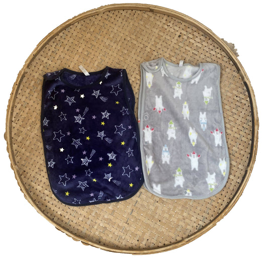 Clearance Japanese Autumn and Winter Warm Flannel Infant Vest Sleeping Bag Vest Anti-Kick Sleeping Bag Newborn Sleeping Bag