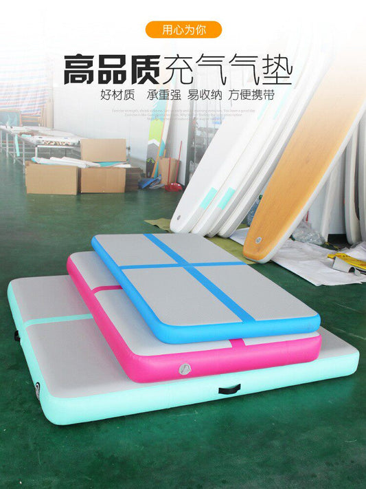 Somersaults, air mats, taekwondo training, thickened, brushed, inflatable exercise mats, water yoga fitness, martial arts, protective floor mats