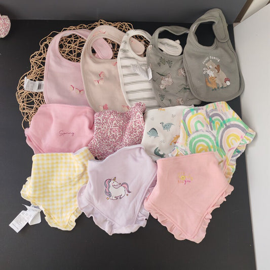 Daily single newborn bib A pure cotton infant saliva bib baby knitted cotton soft breathable saliva towel
