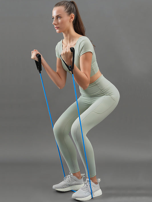 Stretch rope fitness equipment home for women yoga warm-up one-line pull rope male strength training single resistance band