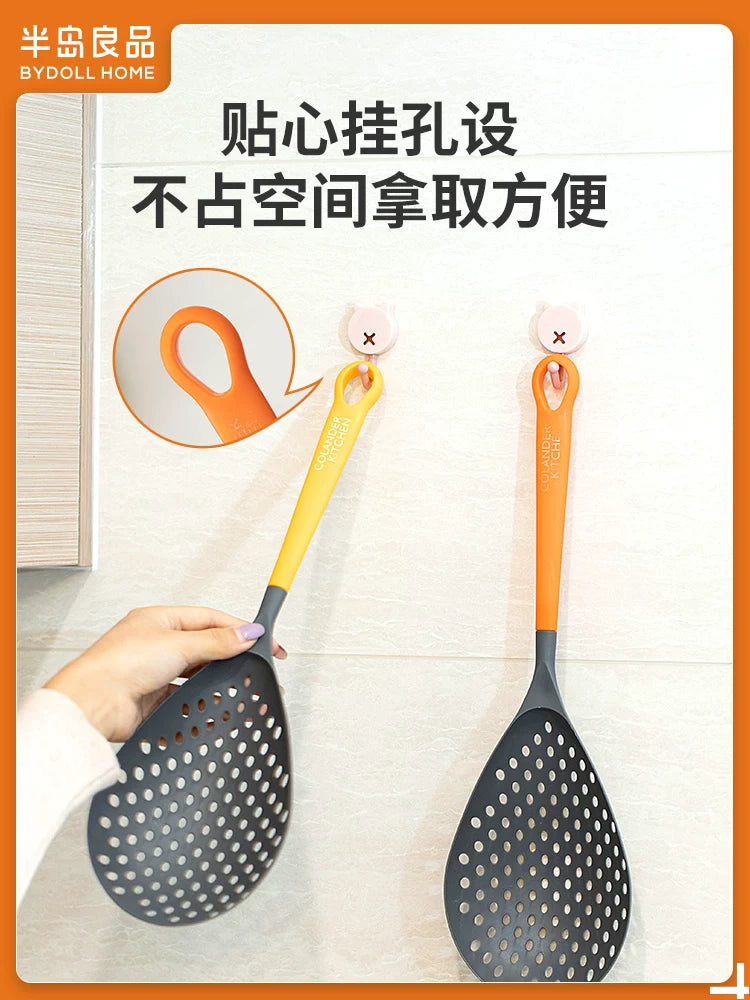 Peninsula Liangpin Kitchen Big Colander Household Dumpling Scoop Filter Leaky Mesh Fence Long Handle Drain Scoop Scoop Artifact
