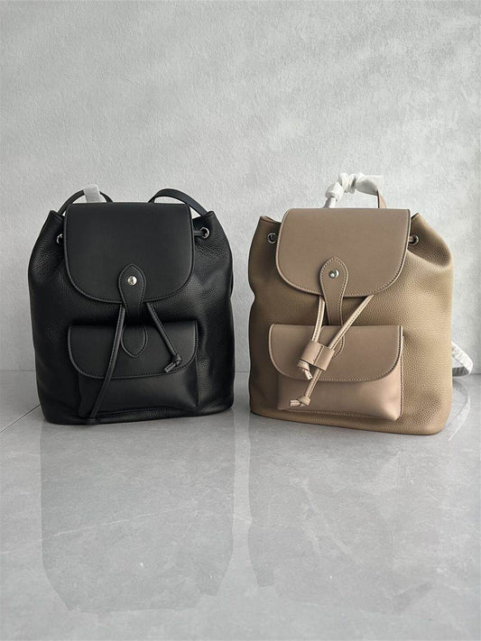 2024 New Top Layer Cowhide Fashion Versatile Classic High-End Trendy Women's Commuter School Bag Full Leather Women's Backpack